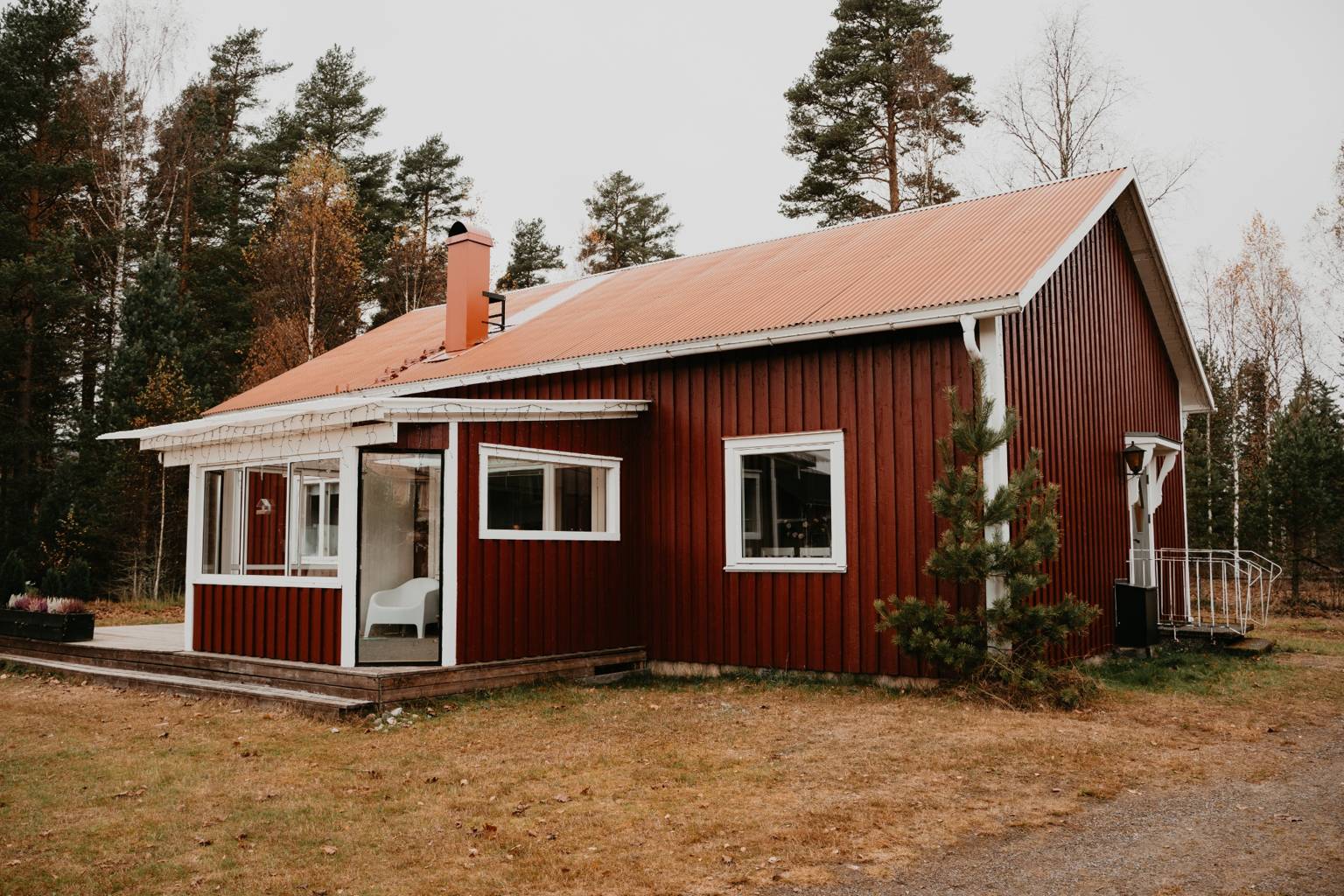 Außenansicht des Ferienhauses Stuga Värmland in Gräsmark