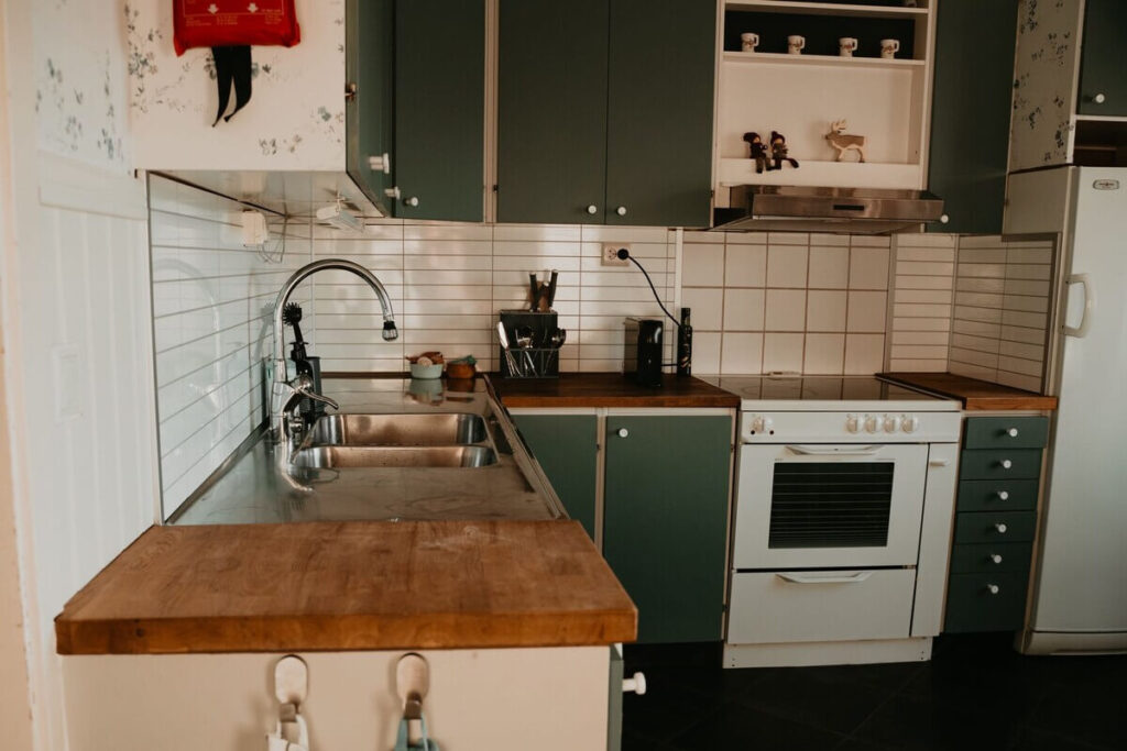 Kitchen interior in Stuga Värmland holiday cottage